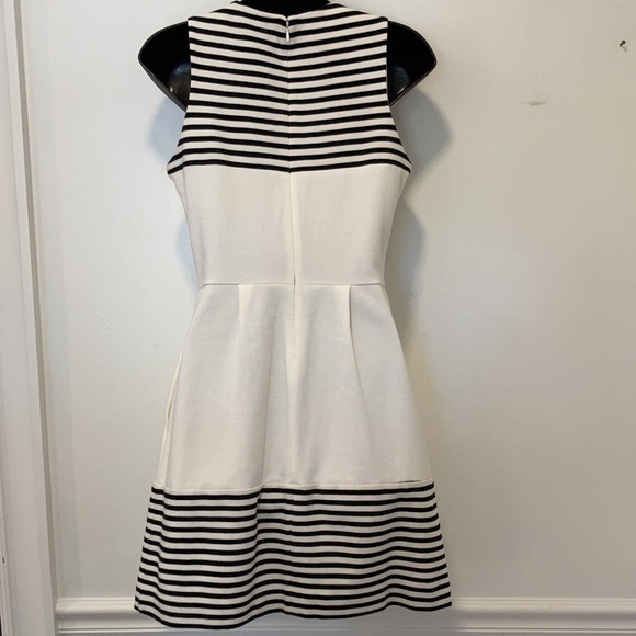 Madewell Dress Black Cream Striped XS - Picture 7 of 9